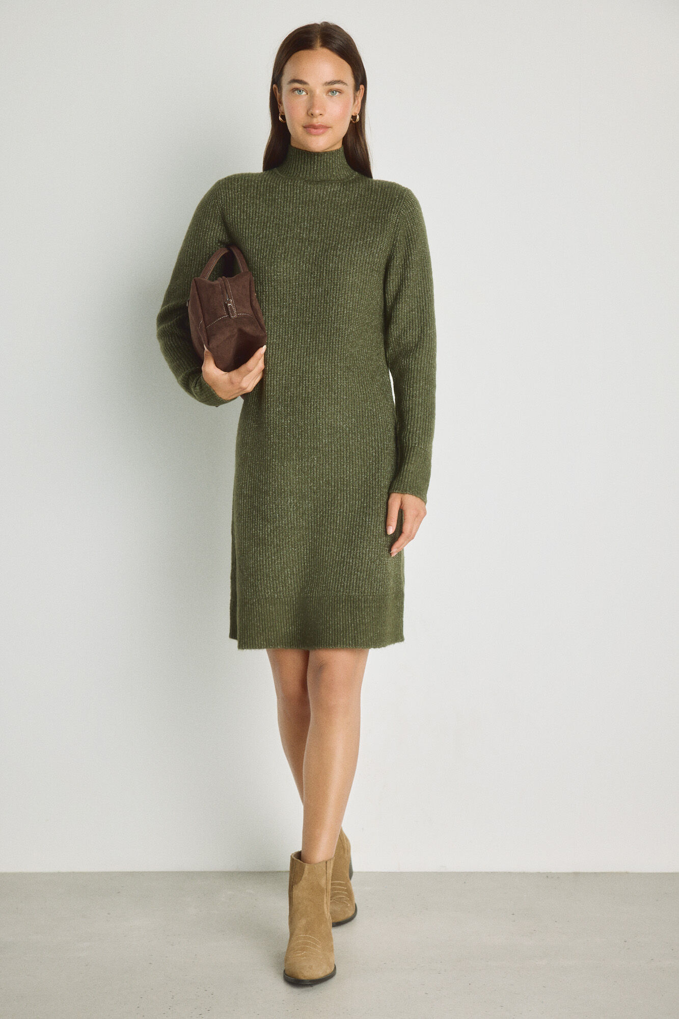 Milano Vestido gola alta