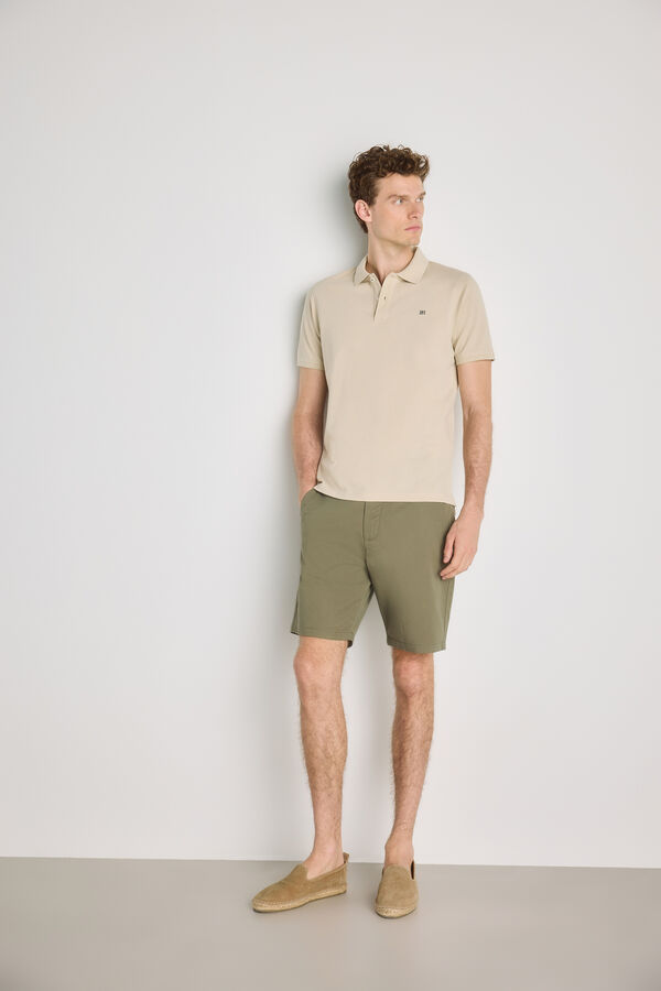 Pedro del Hierro Polo de manga curta Bege