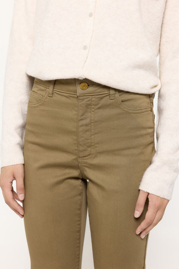 Milano Pantal&oacute;n Ajustado Marr&oacute;n Oscuro