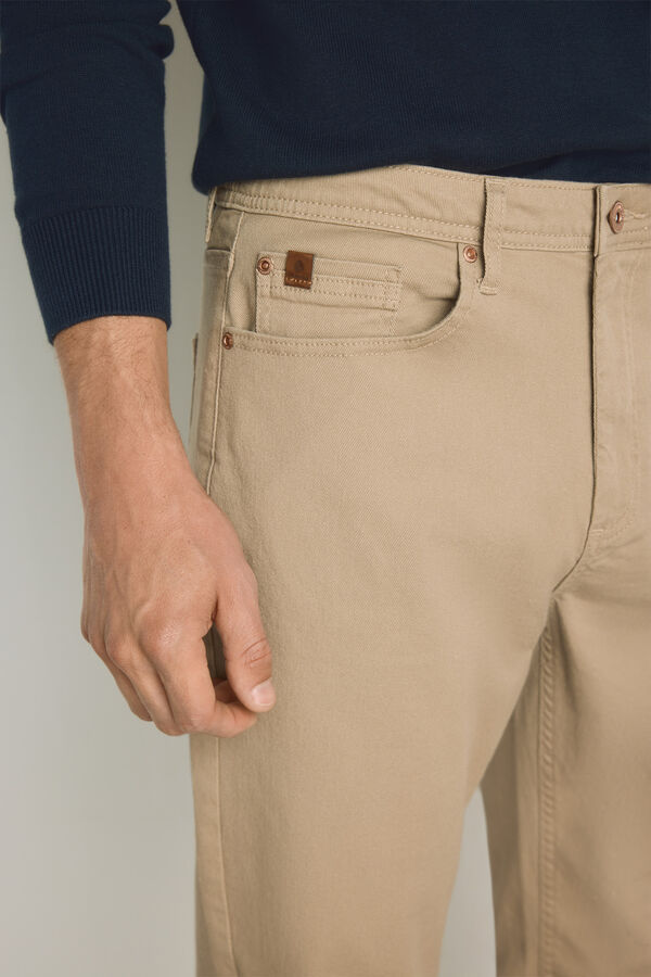 Springfield Pantal&oacute;n 5 bolsillos color Arena