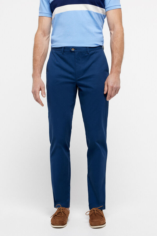 milano Chino Liso Vestir Navy