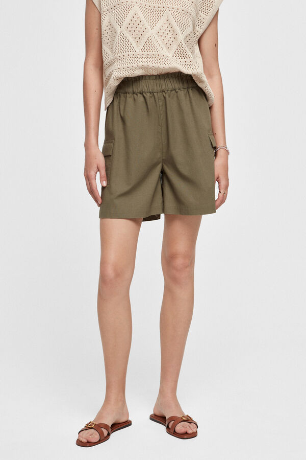 Fifty Outlet Bermudas Cargo Verde escuro