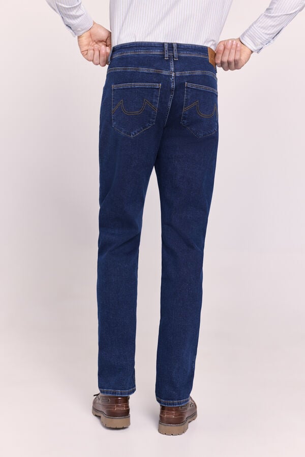 Milano Pantal&oacute;n vaquero fit recto Navy