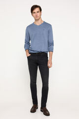 Milano Jersey cuello pico coderas Azul