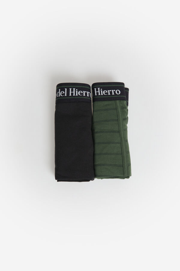Fifty Outlet Pack boxers PDH fantasía/liso Verde