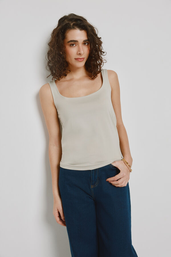 Milano Top nadador Cinza claro