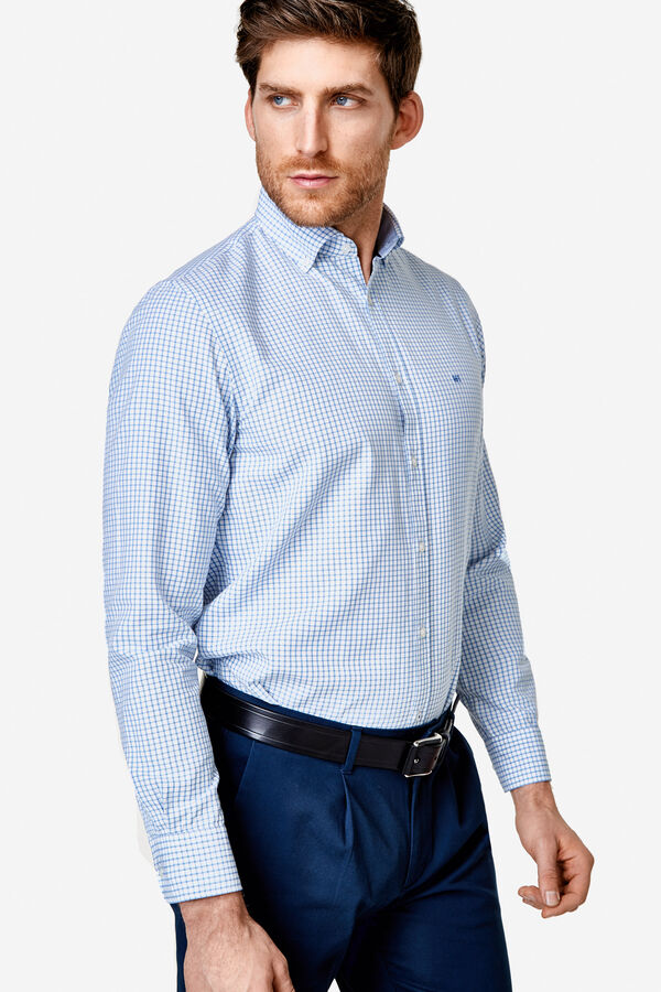 Fifty Outlet Camisa cuadros Azul