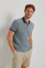 Milano Polo de manga curta Marinho