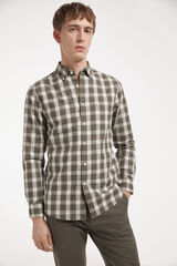Fifty Outlet Camisa Twill Cuadros Verde