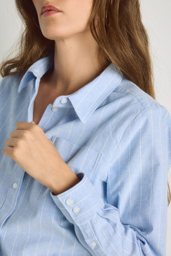 Milano Camisa oxford Azul indigo