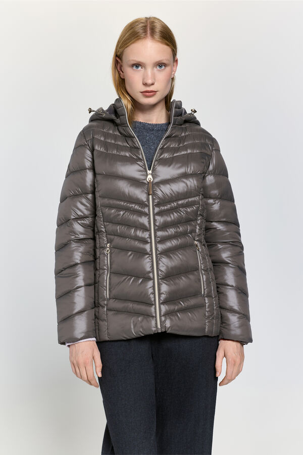 Milano Blusão acolchoada com capuz Torrefacçao