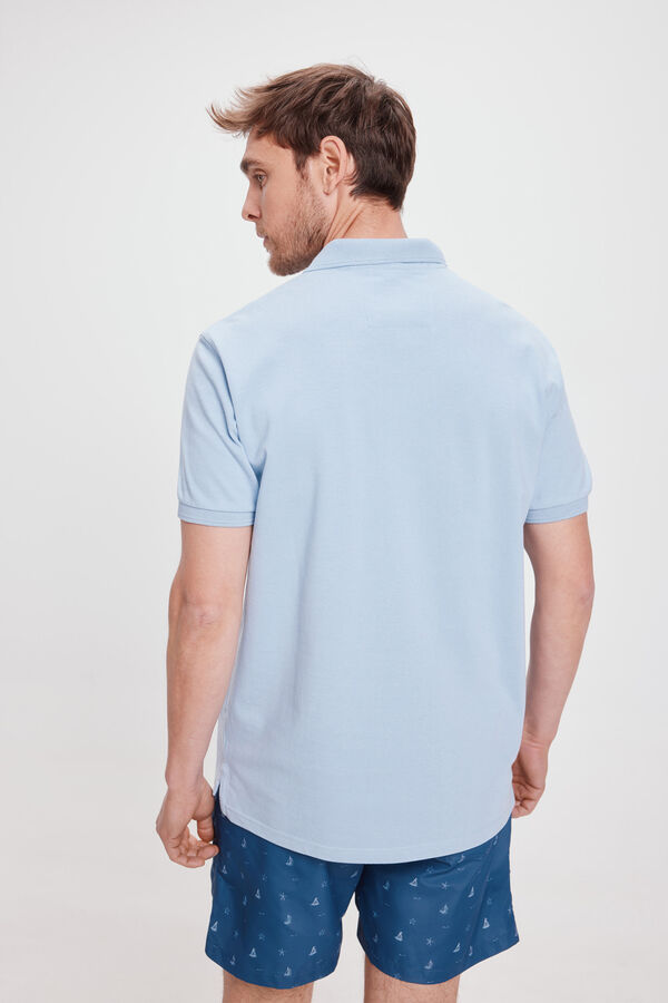 Milano Polo B&aacute;sico Piqu&eacute;&nbsp; Azul