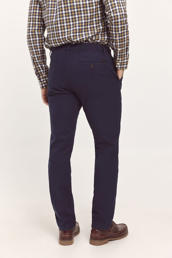Milano Pantal&oacute;n Chino B&aacute;sico Liso Navy