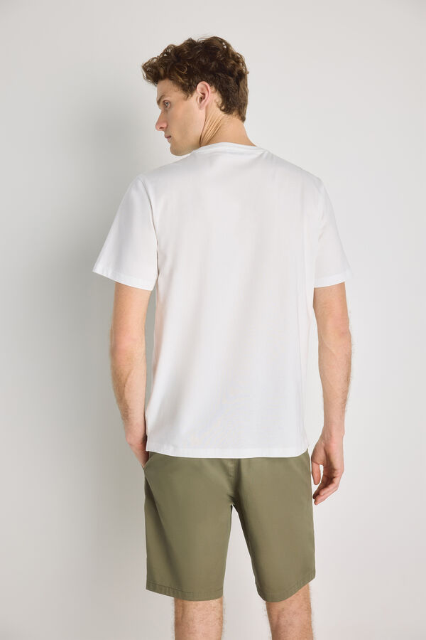 Pedro del Hierro T-shirt de manga curta estampada Branco