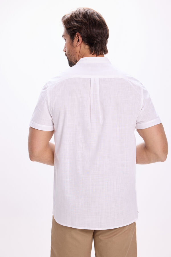 Milano Camisa Mao Polera Blanco