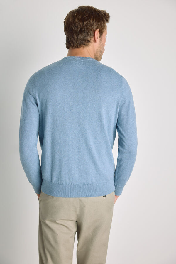 Milano Camisola gola caixa Azul indigo