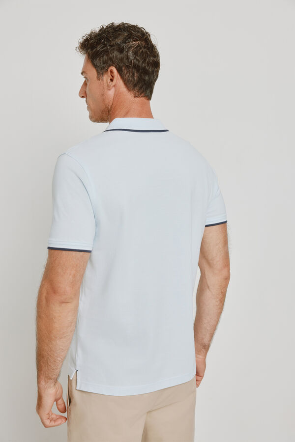 Pedro del Hierro Polo de manga curta Azul claro