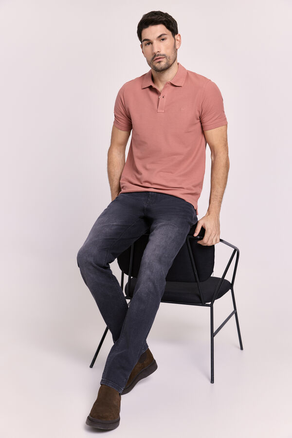 Milano Polo manga corta Rojo/Coral