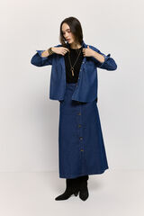 Milano Falda largo midi Azul