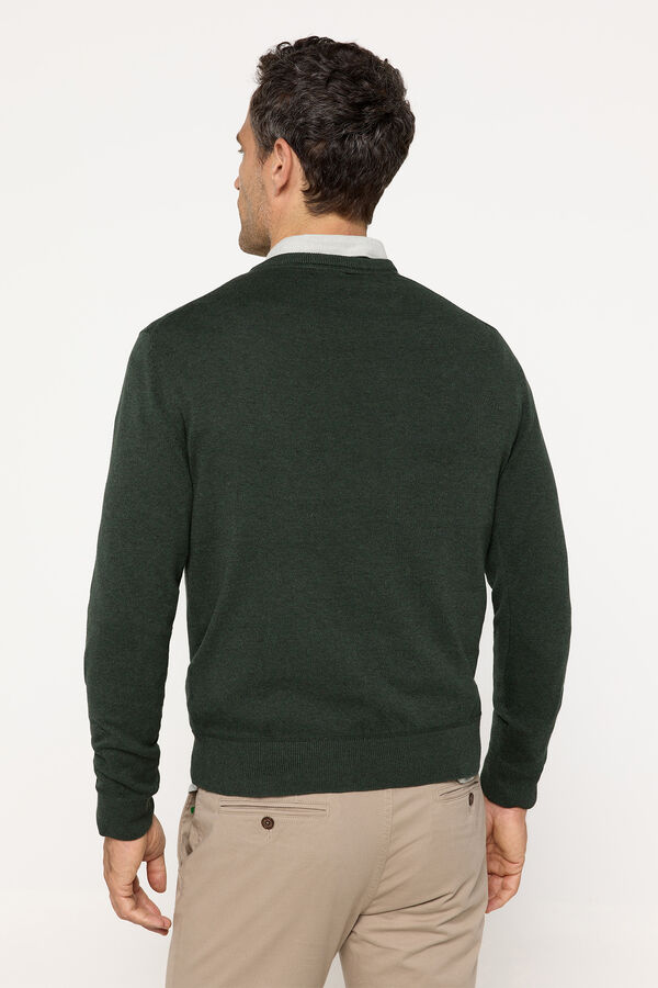 Fifty Outlet Jersey basico PDH cuello pico Verde