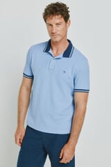 Milano Polo de manga curta Azul