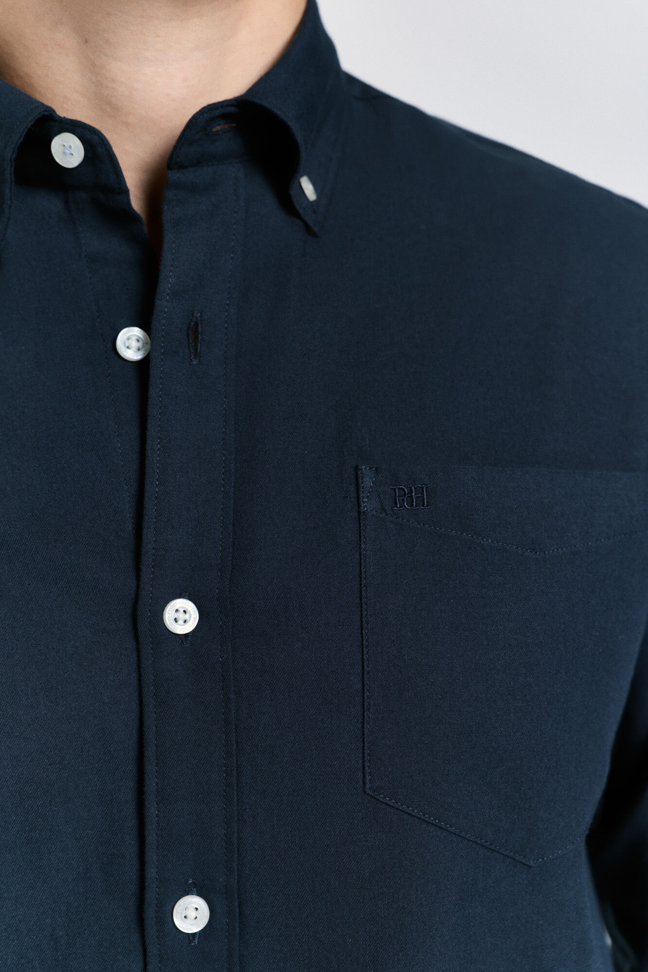 Pedro del Hierro Camisa lisa com caimento relaxado