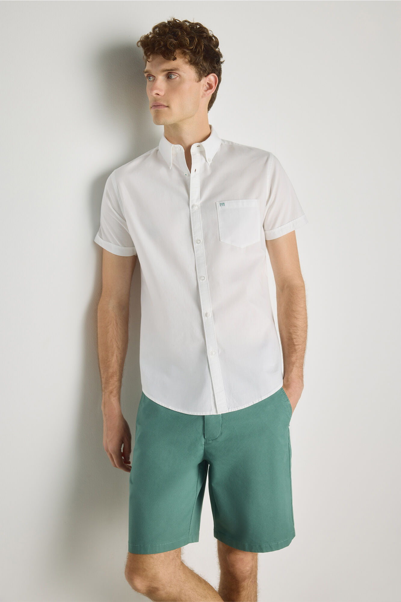 Milano Camisa lisa manga corta