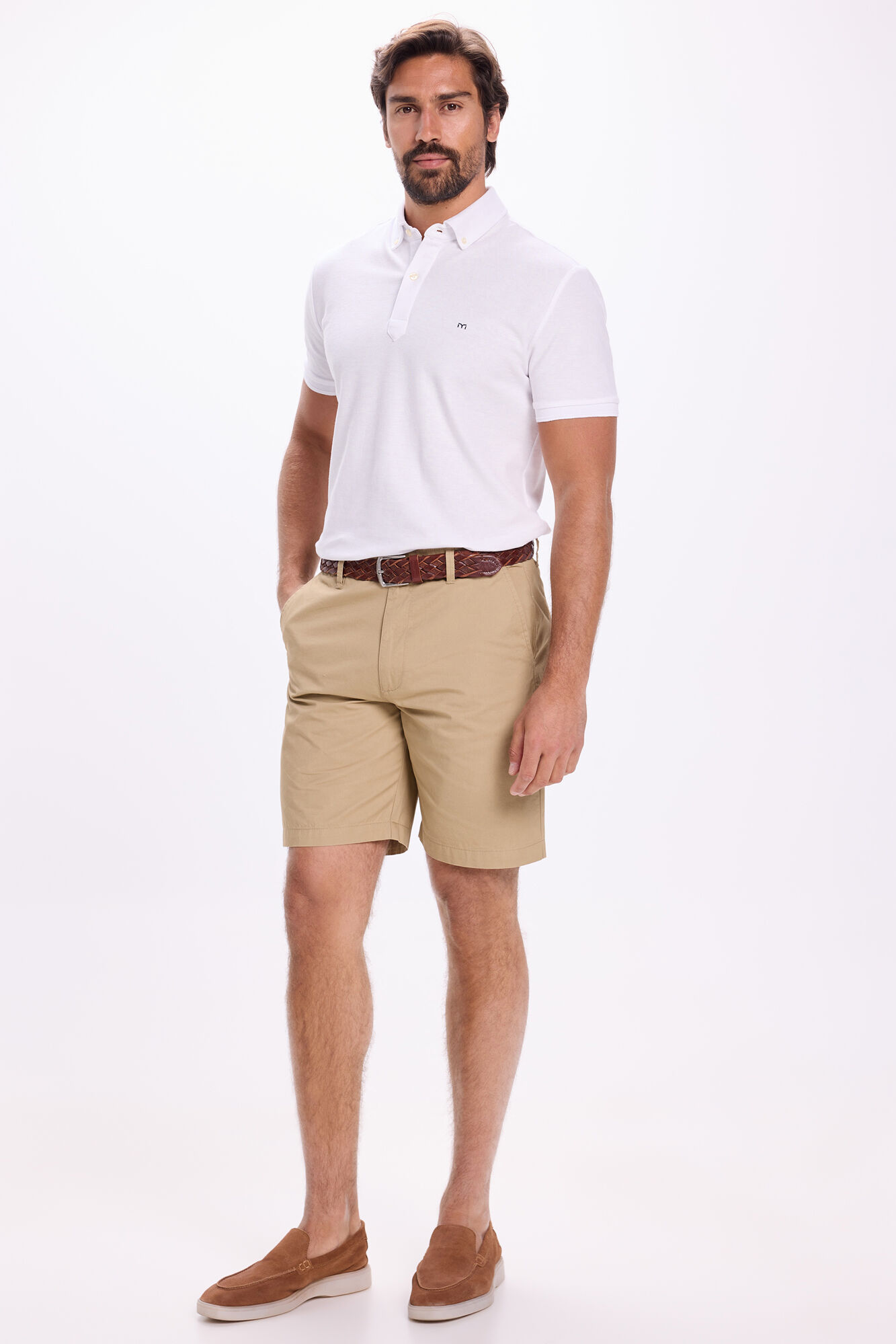 Milano Bermuda Cl&aacute;sica Algod&oacute;n Lisa