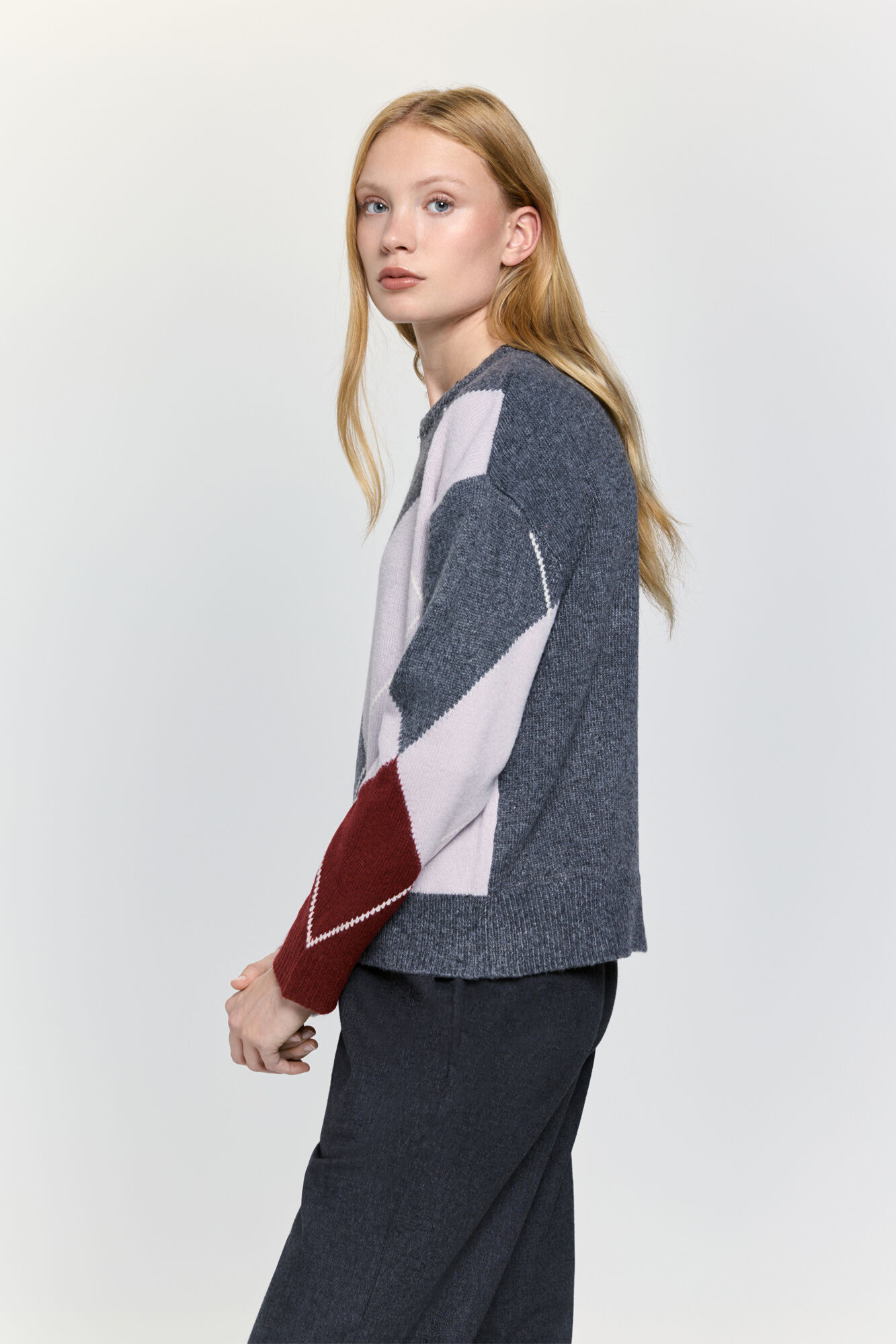 Milano Jersey punto con rombos