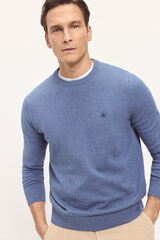 Springfield Camisola com gola box b&aacute;sica Azul