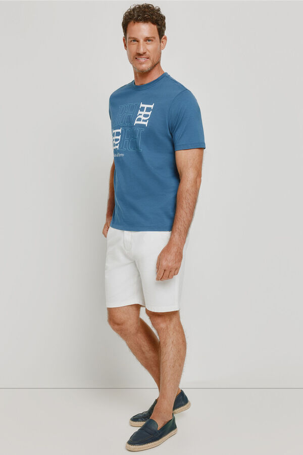 Pedro del Hierro Bermuda lisa Branco