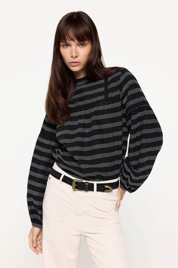 Milano Blusa Fluida Canesu Preto