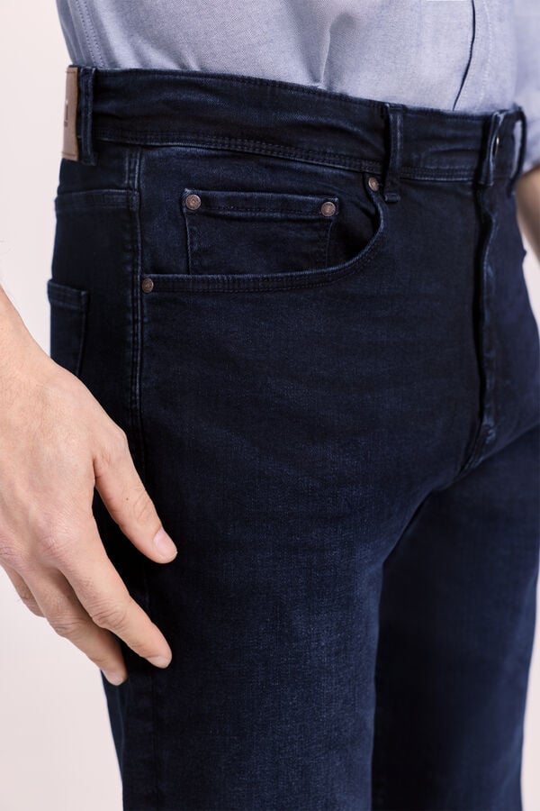 Milano Cal&ccedil;a jeans regular fit Marinho