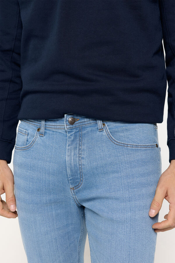 Milano Pantal&oacute;n Denim Slim Azul