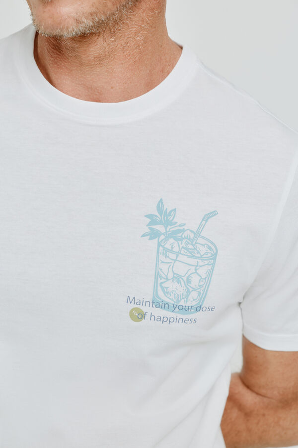 Milano T-shirt de manga curta Branco