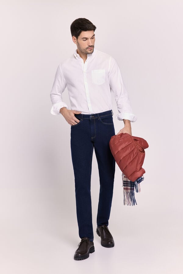 Milano Camisa lisa relaxed fit Blanco