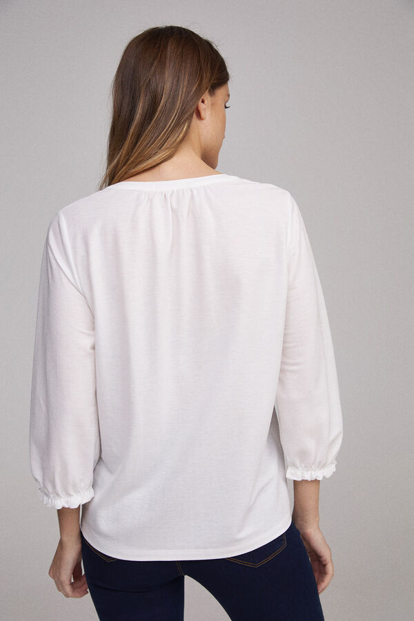 Milano Camisa fluida. Marfil