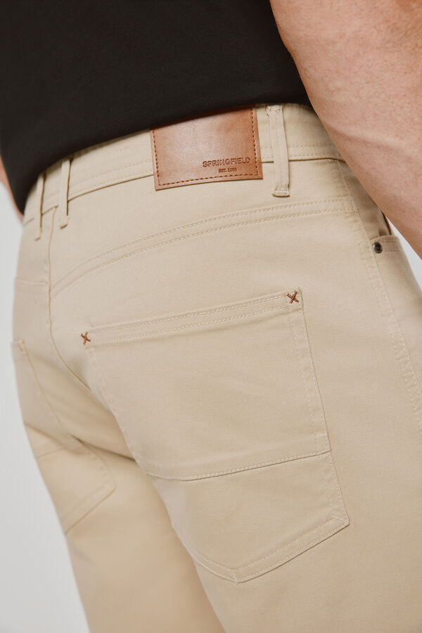 Springfield Bermuda cinco bolsos Bege