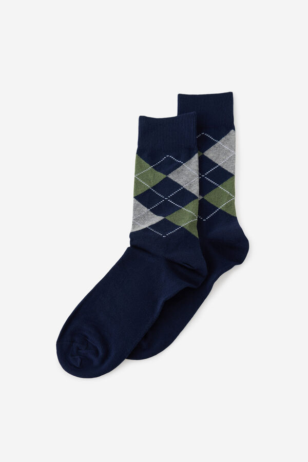 Milano Meias Rhombus C&aacute;qui escuro