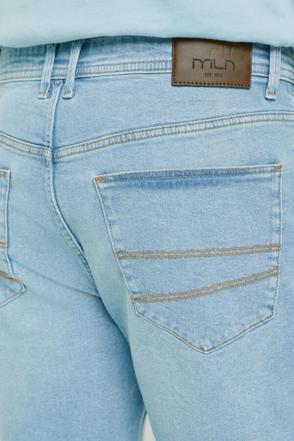 Milano Bermuda vaquera regular fit Azul Claro