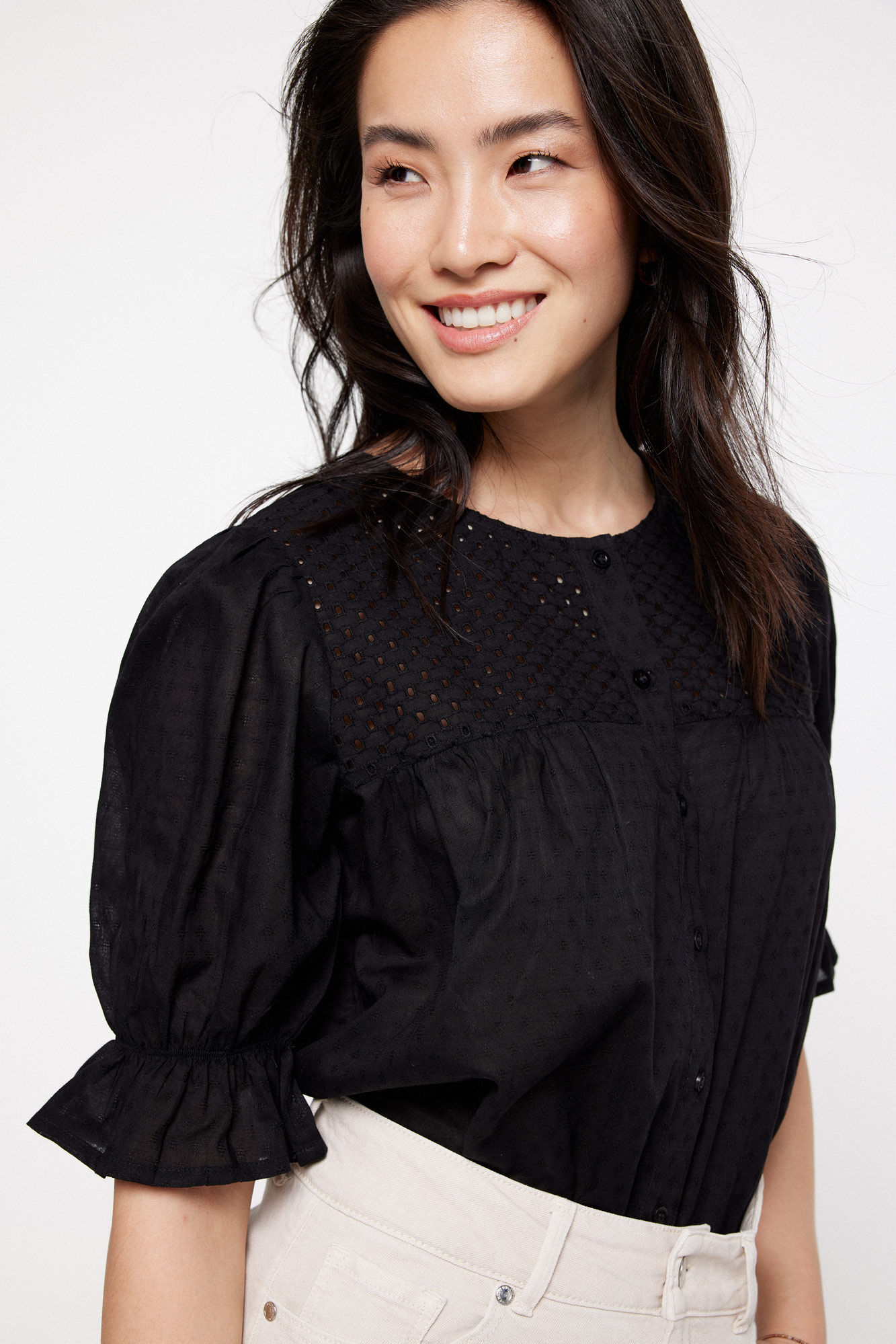 milano Blusa bordado su&iacute;&ccedil;o