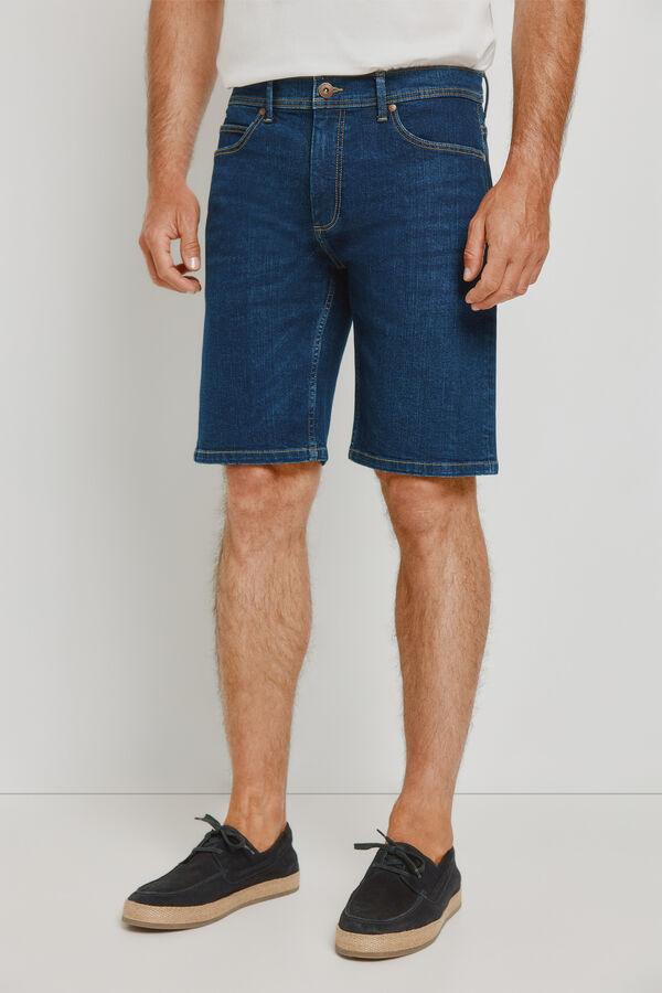 Pedro del Hierro Bermuda vaquera regular fit Azul
