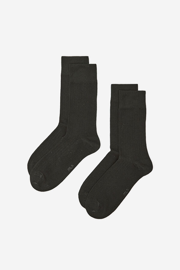 Milano Calcetines canal&eacute; Negro