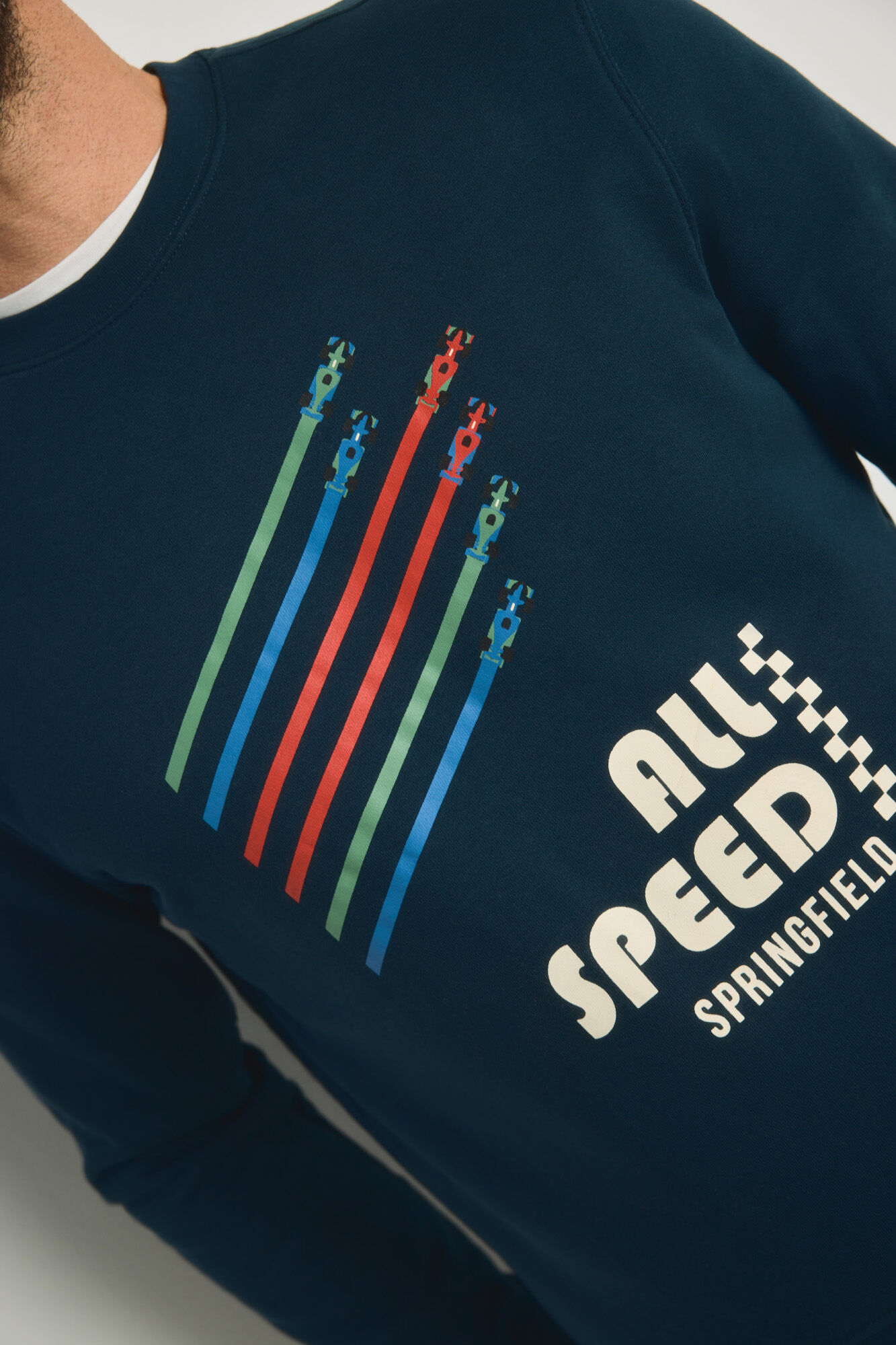 Springfield Sudadera cuello redondo con estampado