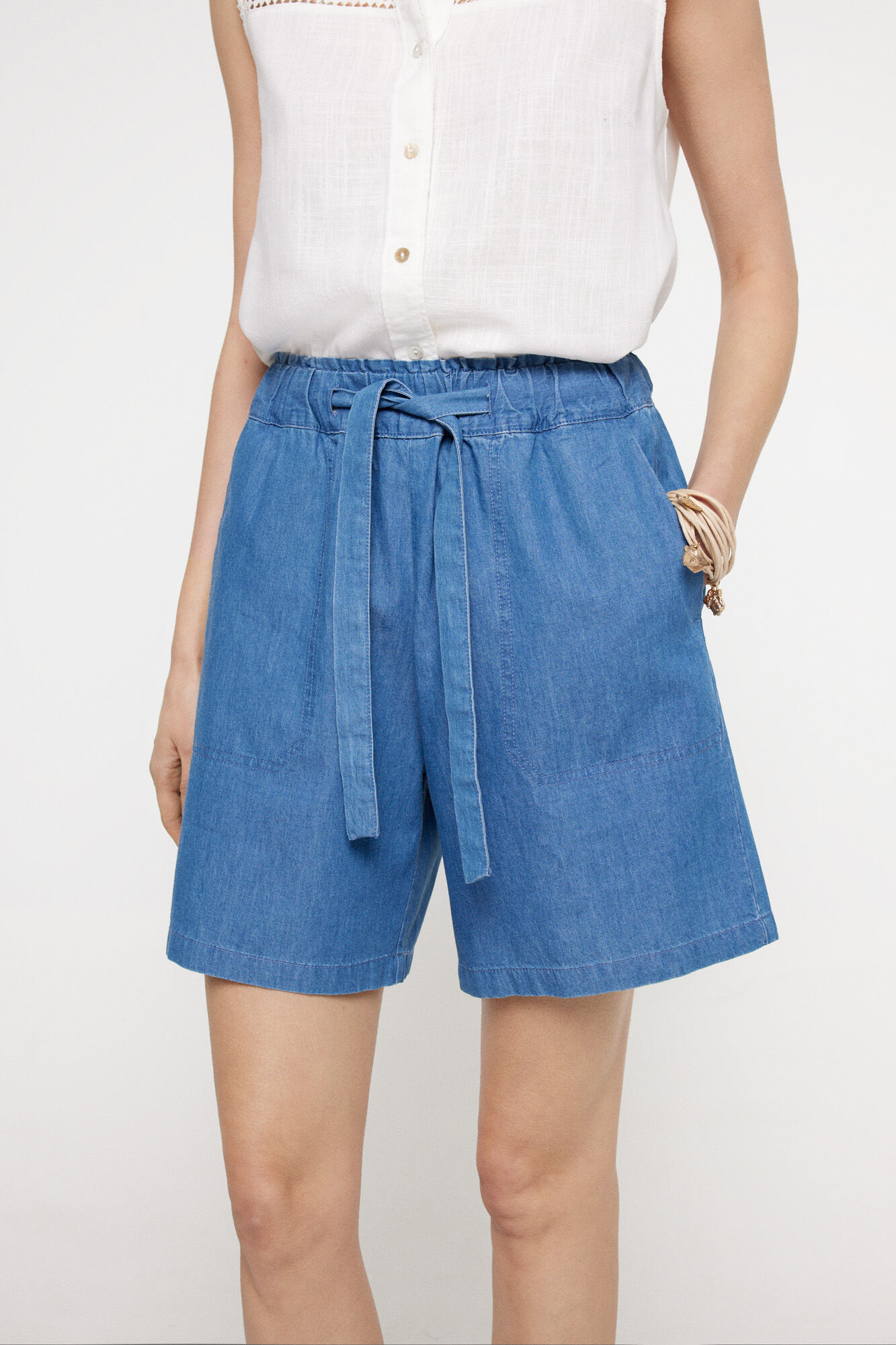 Milano Bermuda light lino