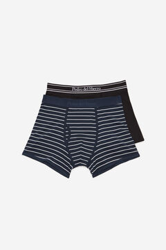 Fifty Outlet Conjunto 2 boxers PdH Marinho