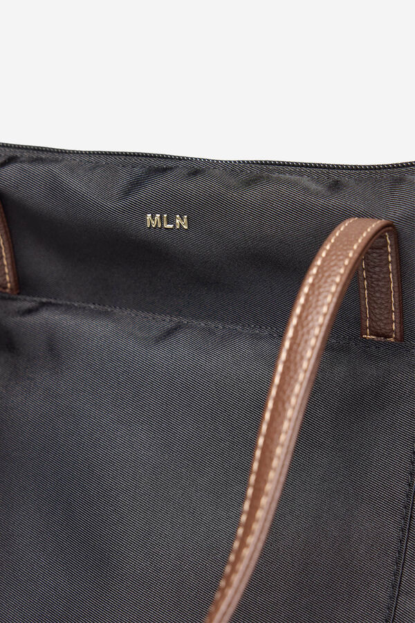 Milano Mala tote bag com alça dupla Preto