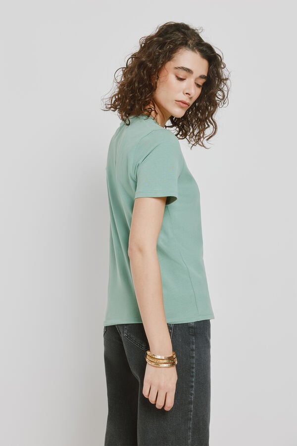Milano T-shirt manga curta Turquesa
