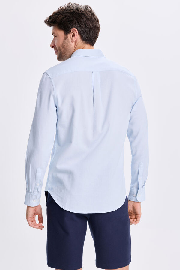 Milano Camisa Sport Estructura Azul