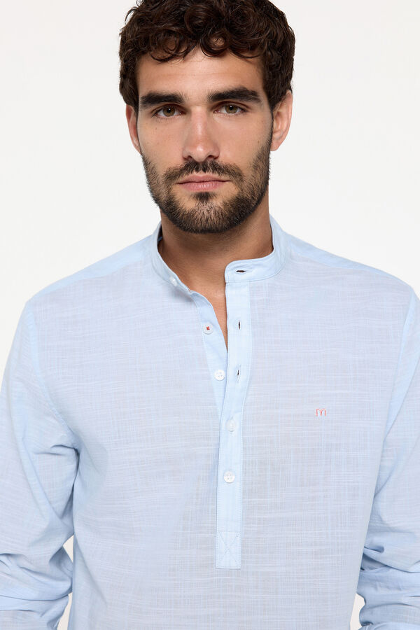 Fifty Outlet Camisa Mao Polo Azul